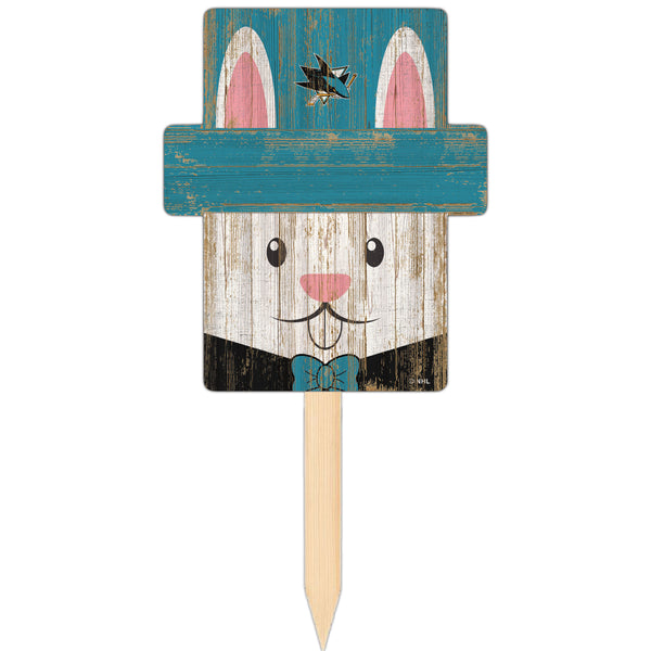 Wholesale NHL / H2145-Easter Bunny Head Yard Stake / H2145-San Jose