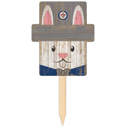Wholesale NHL / H2145-Easter Bunny Head Yard Stake / H2145-Winnipeg