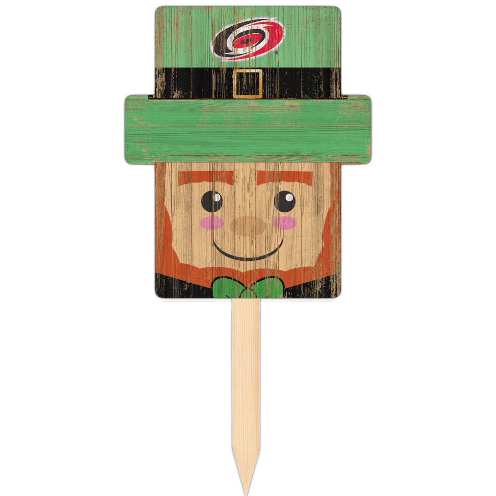 Wholesale NHL / H2146-Leprechaun Head Yard Stake / H2146-Carolina Huricanes