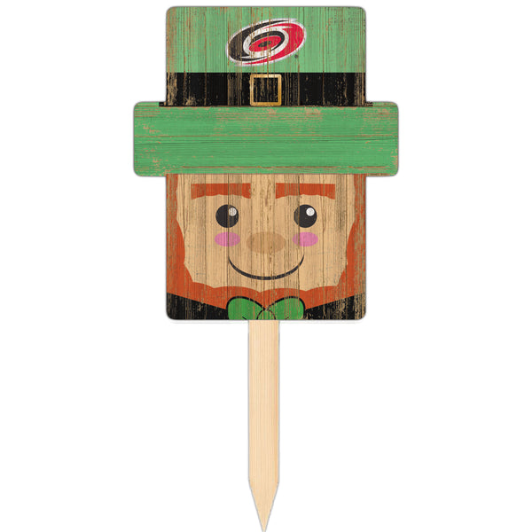 Wholesale NHL / H2146-Leprechaun Head Yard Stake / H2146-Carolina Huricanes