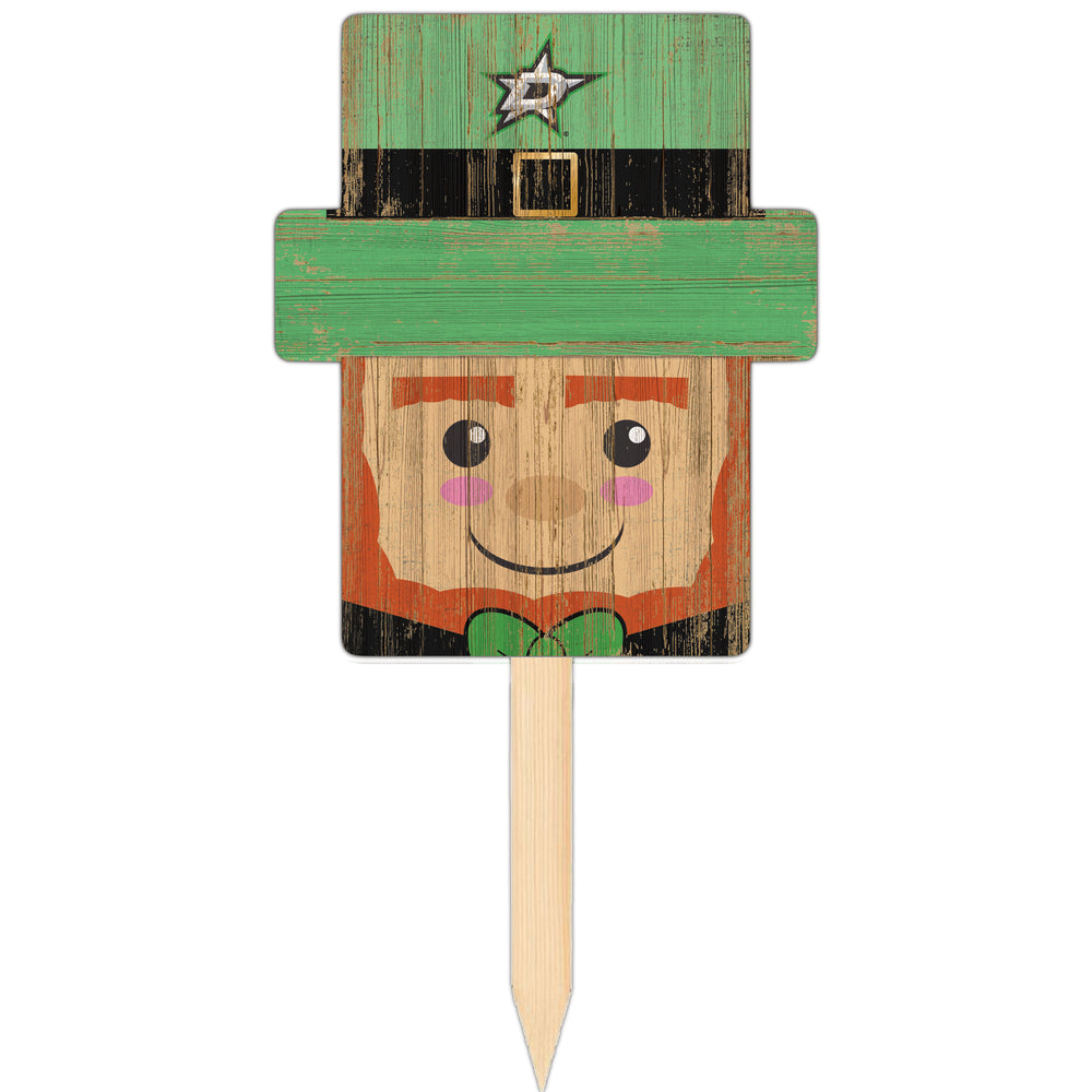 Wholesale NHL / H2146-Leprechaun Head Yard Stake / H2146-Dallas Stars