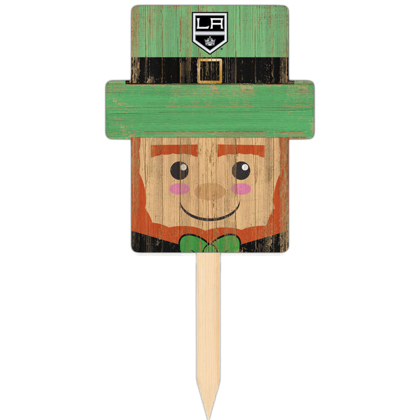 Wholesale NHL / H2146-Leprechaun Head Yard Stake / H2146-Los Angeles Kings