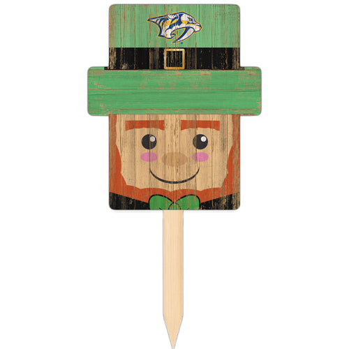 Wholesale NHL / H2146-Leprechaun Head Yard Stake / H2146-Nashville Predators