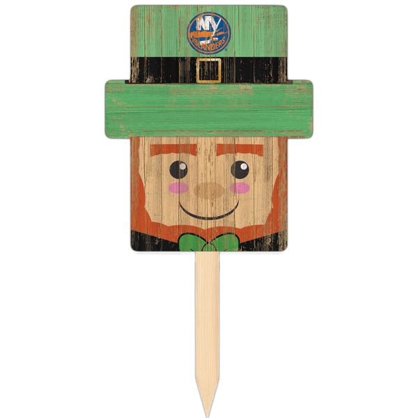 Wholesale NHL / H2146-Leprechaun Head Yard Stake / H2146-New York Islanders