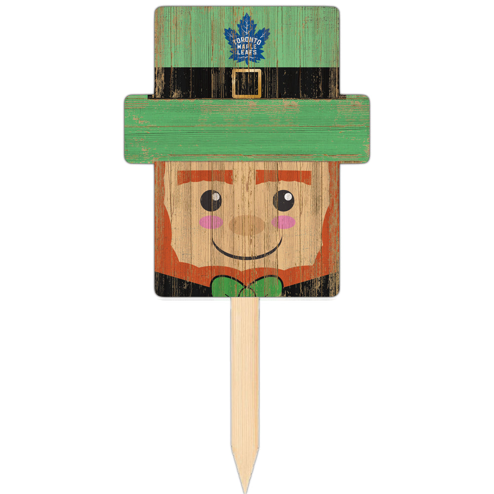 Wholesale NHL / H2146-Leprechaun Head Yard Stake / H2146Toronto Maple Leafs