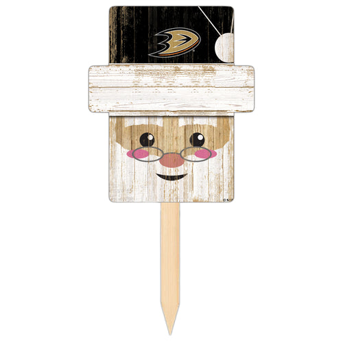 Wholesale NHL / H2147-Santa Head Yard Stake / H2147-Anaheim