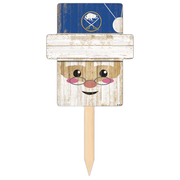 Wholesale NHL / H2147-Santa Head Yard Stake / H2147-Buffalo