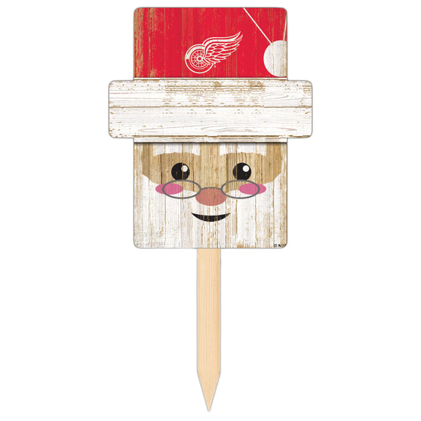 Wholesale NHL / H2147-Santa Head Yard Stake / H2147-Detroit
