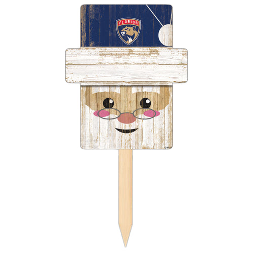 Wholesale NHL / H2147-Santa Head Yard Stake / H2147-Florida