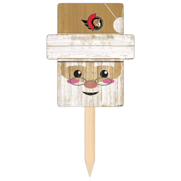 Wholesale NHL / H2147-Santa Head Yard Stake / H2147-Ottawa