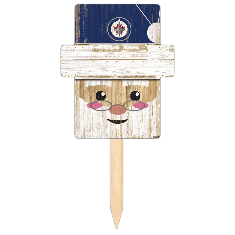 Wholesale NHL / H2147-Santa Head Yard Stake / H2147-Winnipeg