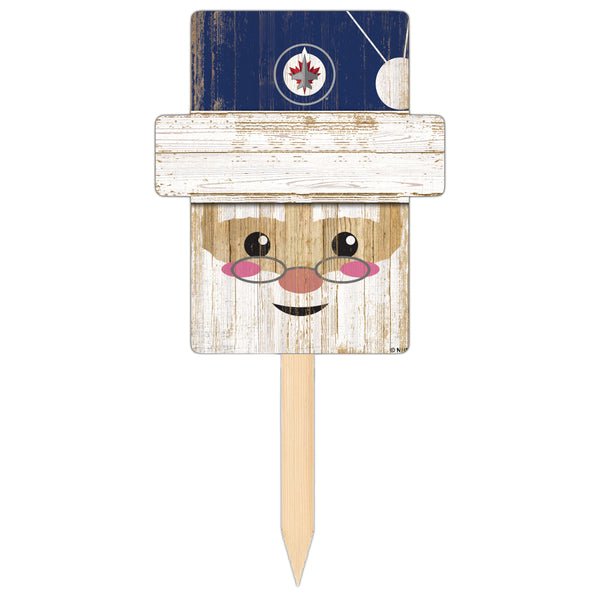 Wholesale NHL / H2147-Santa Head Yard Stake / H2147-Winnipeg