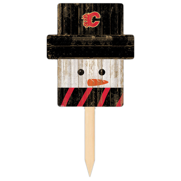 Wholesale NHL / H2148-Snow Man Head Yard Stake / H2148-Calgary
