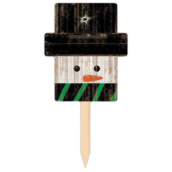 Wholesale NHL / H2148-Snow Man Head Yard Stake / H2148-Dallas