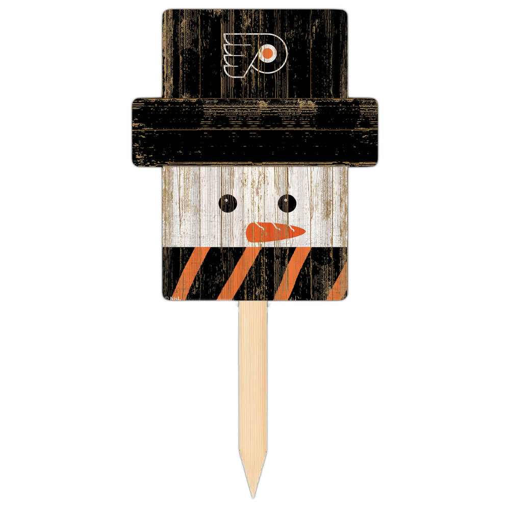 Wholesale NHL / H2148-Snow Man Head Yard Stake / H2148-Philadelphia