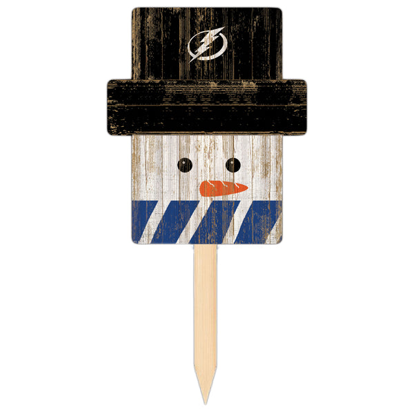 Wholesale NHL / H2148-Snow Man Head Yard Stake / H2148-Tampa Bay