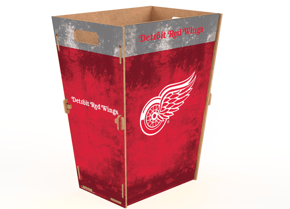 Wholesale NHL / H2173L-Waste Can Flat Pack Large / H2173L-Detroit Red Wings