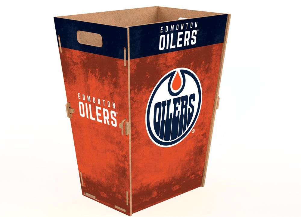 Wholesale NHL / H2173L-Waste Can Flat Pack Large / H2173L-Edmonton Oilers