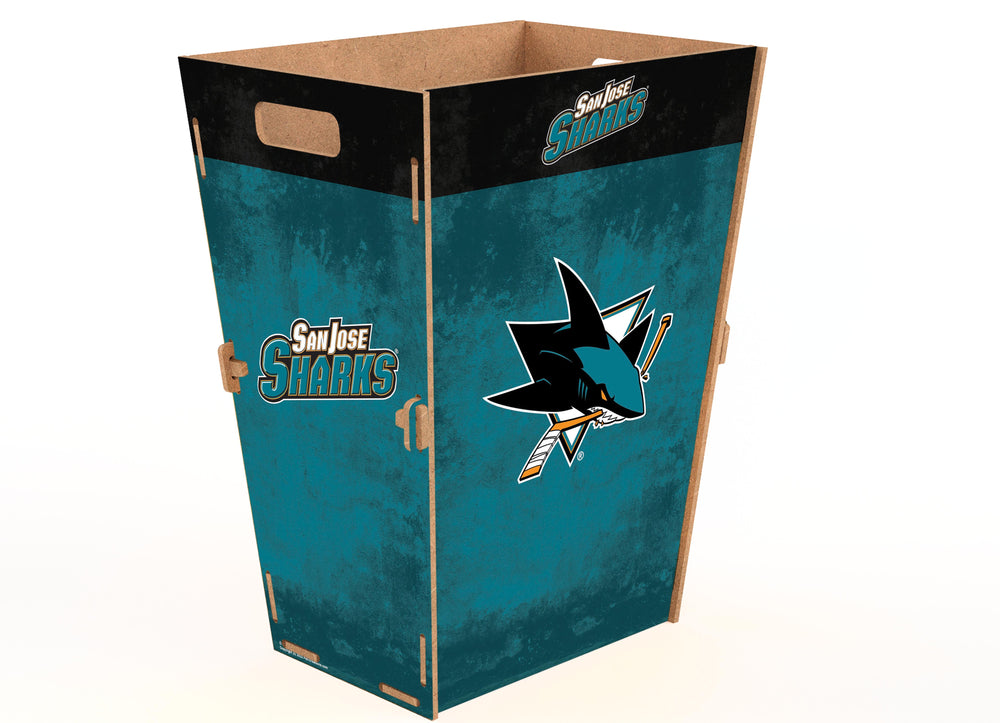 Wholesale NHL / H2173L-Waste Can Flat Pack Large / H2173L-San Jose Sharks