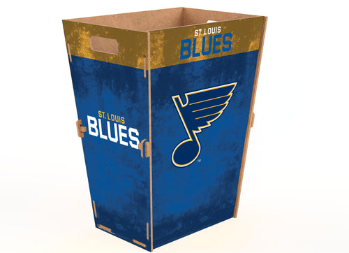 Wholesale NHL / H2173L-Waste Can Flat Pack Large / H2173L-St. Louis Blues