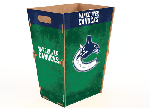 Wholesale NHL / H2173L-Waste Can Flat Pack Large / H2173L-Vancouver Canucks