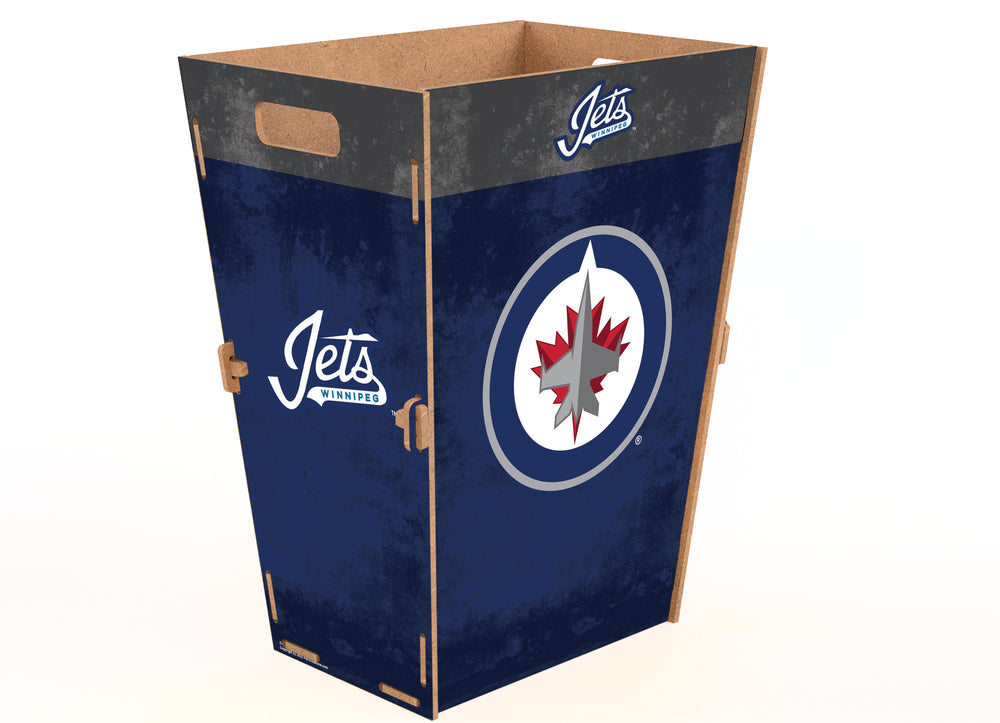 Wholesale NHL / H2173L-Waste Can Flat Pack Large / H2173L-Winnipeg Jets