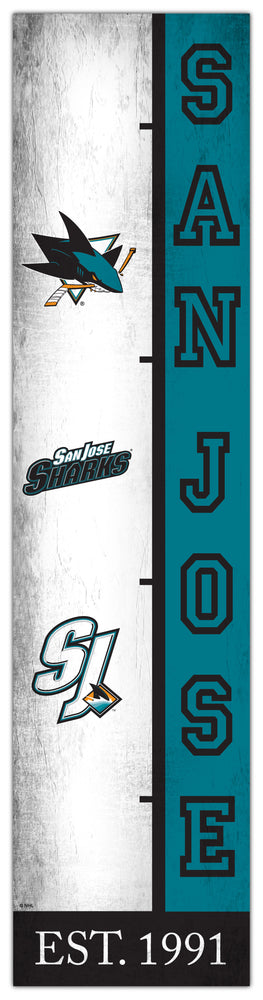 Wholesale NHL / H2210-Team Logo Progression 6x24 / H2210-San Jose Sharks