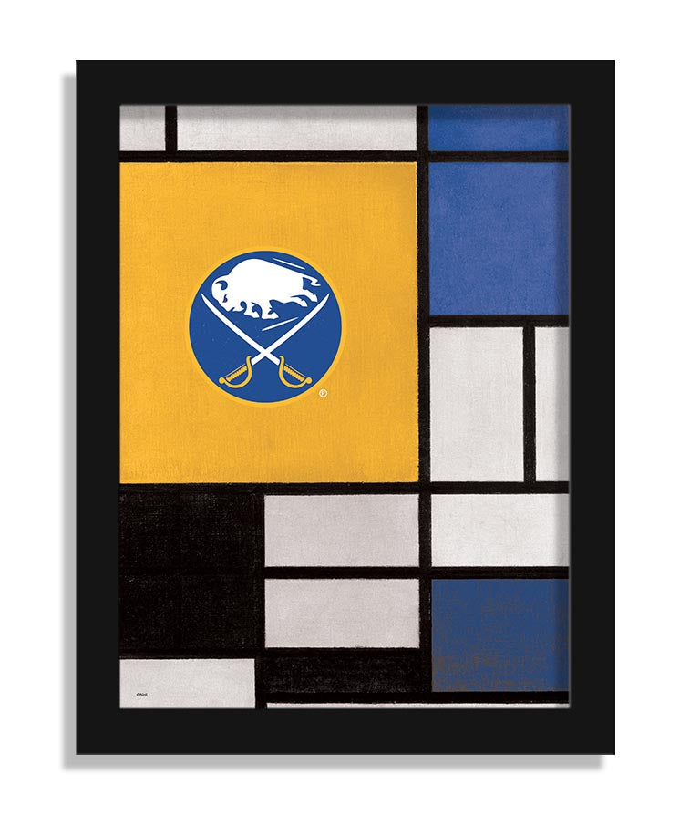 Wholesale NHL / H2212-Team Composition Fine Art 12x16 / H2212-Buffalo Sabres