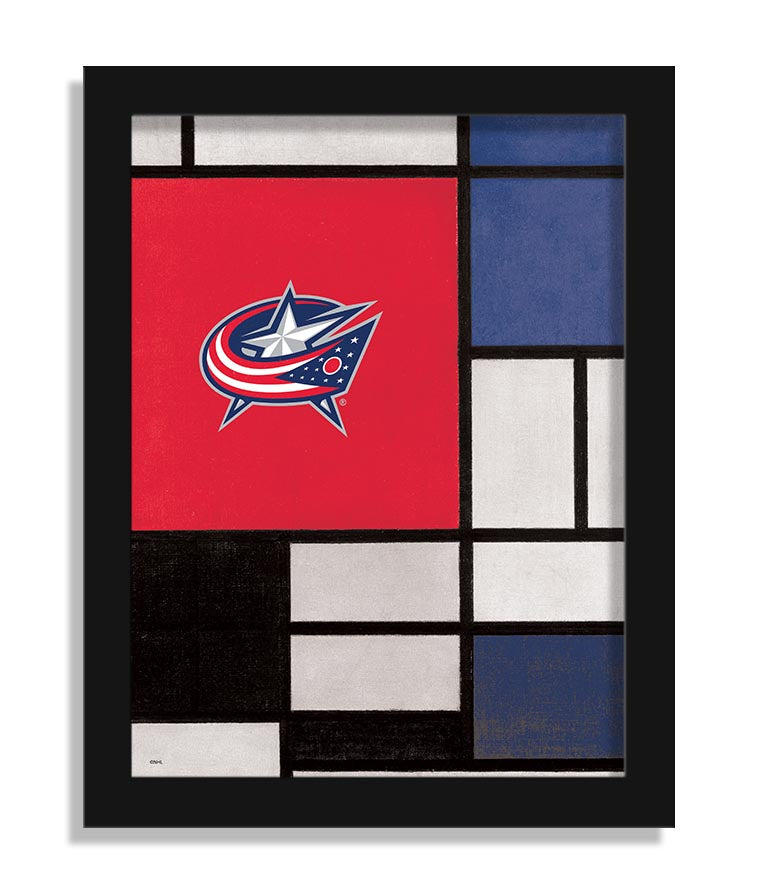 Wholesale NHL / H2212-Team Composition Fine Art 12x16 / H2212-Columbus Blue Jackets