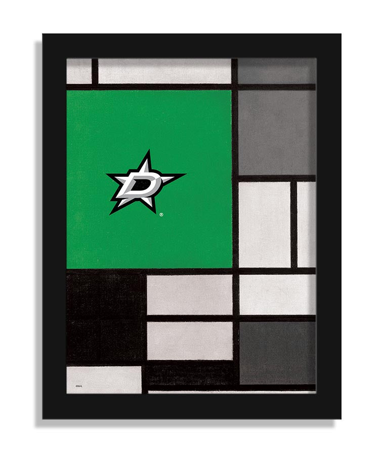 Wholesale NHL / H2212-Team Composition Fine Art 12x16 / H2212-Dallas Stars