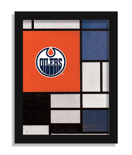 Wholesale NHL / H2212-Team Composition Fine Art 12x16 / H2212-Edmonton Oilers