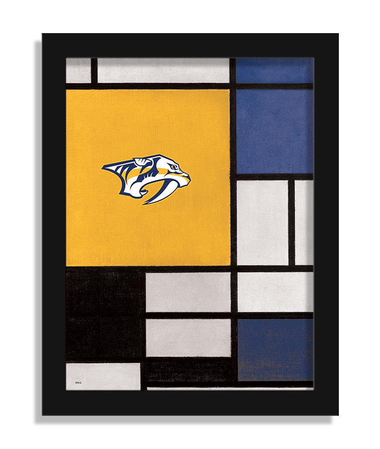 Wholesale NHL / H2212-Team Composition Fine Art 12x16 / H2212-Nashville Predators