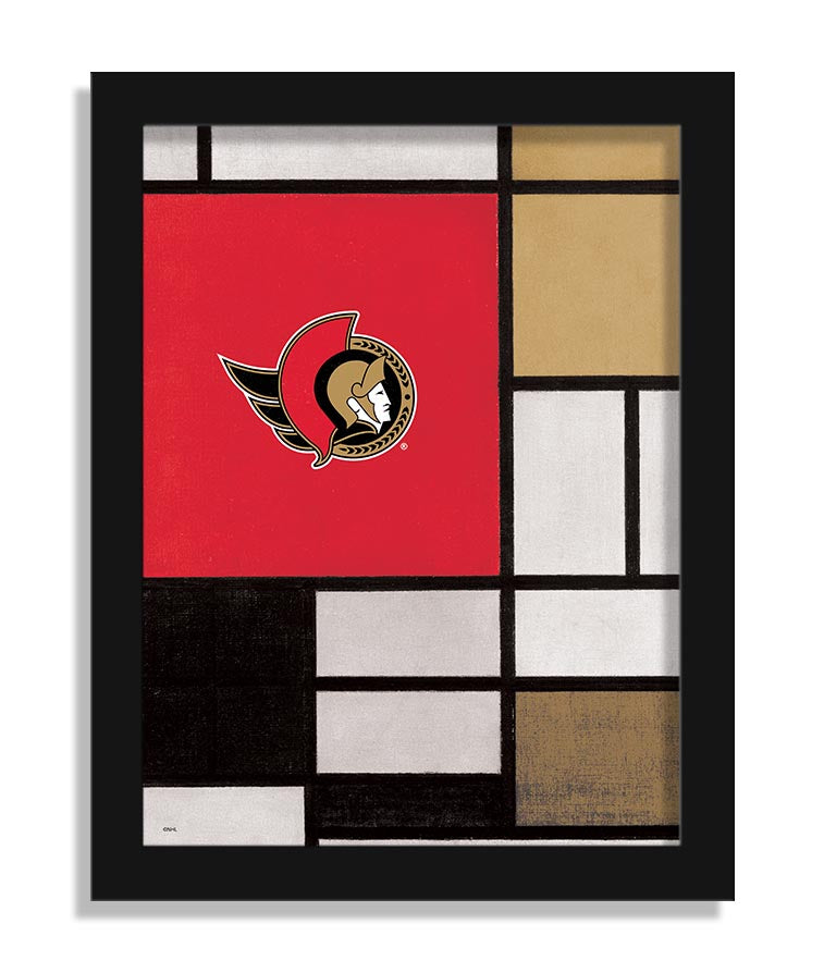 Wholesale NHL / H2212-Team Composition Fine Art 12x16 / H2212-Ottawa Senators