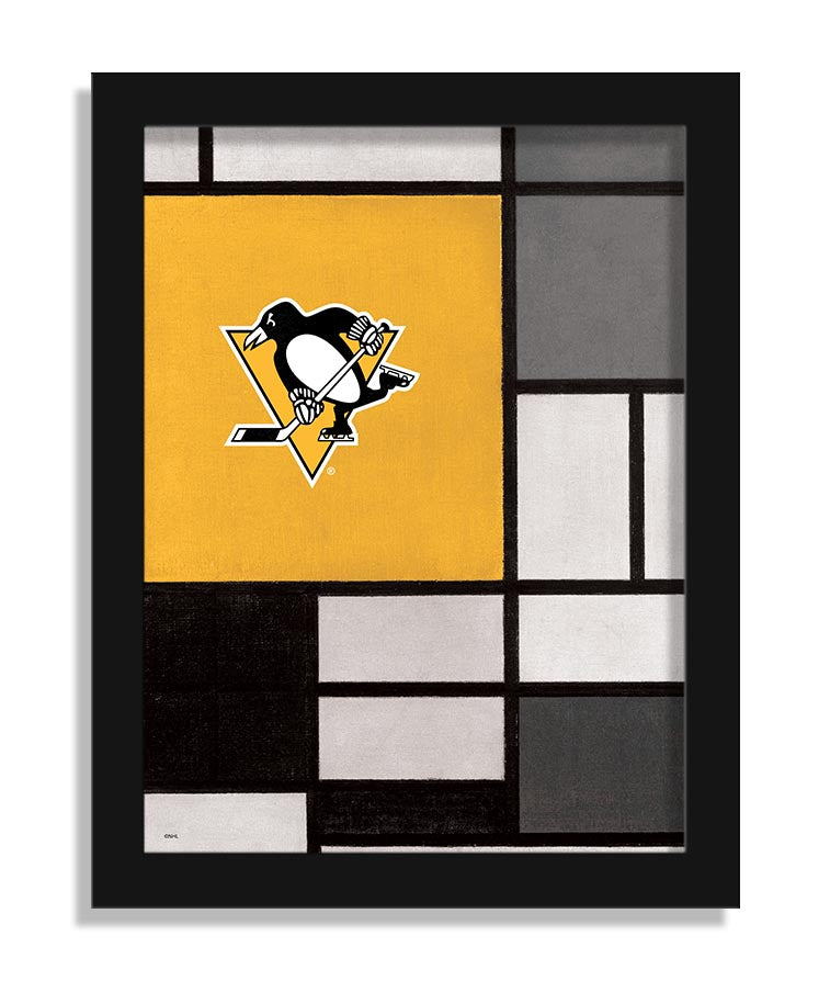 Wholesale NHL / H2212-Team Composition Fine Art 12x16 / H2212-Pittsburgh Penguins