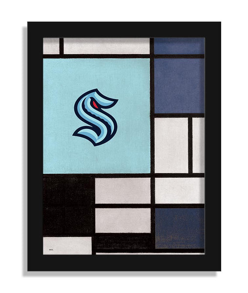 Wholesale NHL / H2212-Team Composition Fine Art 12x16 / H2212-Seattle Kraken