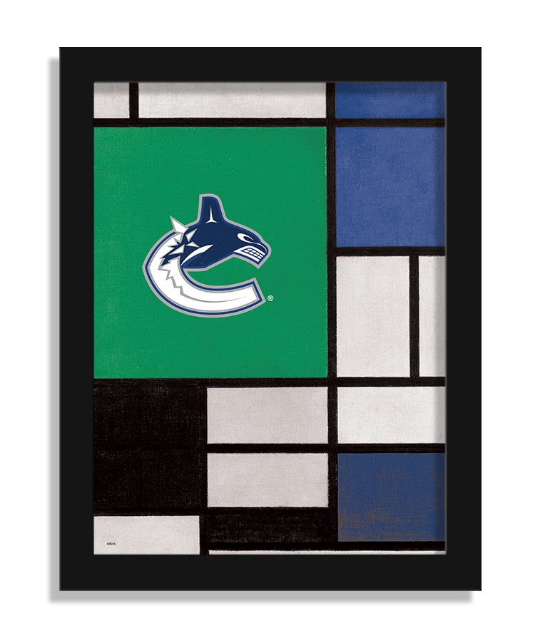 Wholesale NHL / H2212-Team Composition Fine Art 12x16 / H2212-Vancouver Canucks