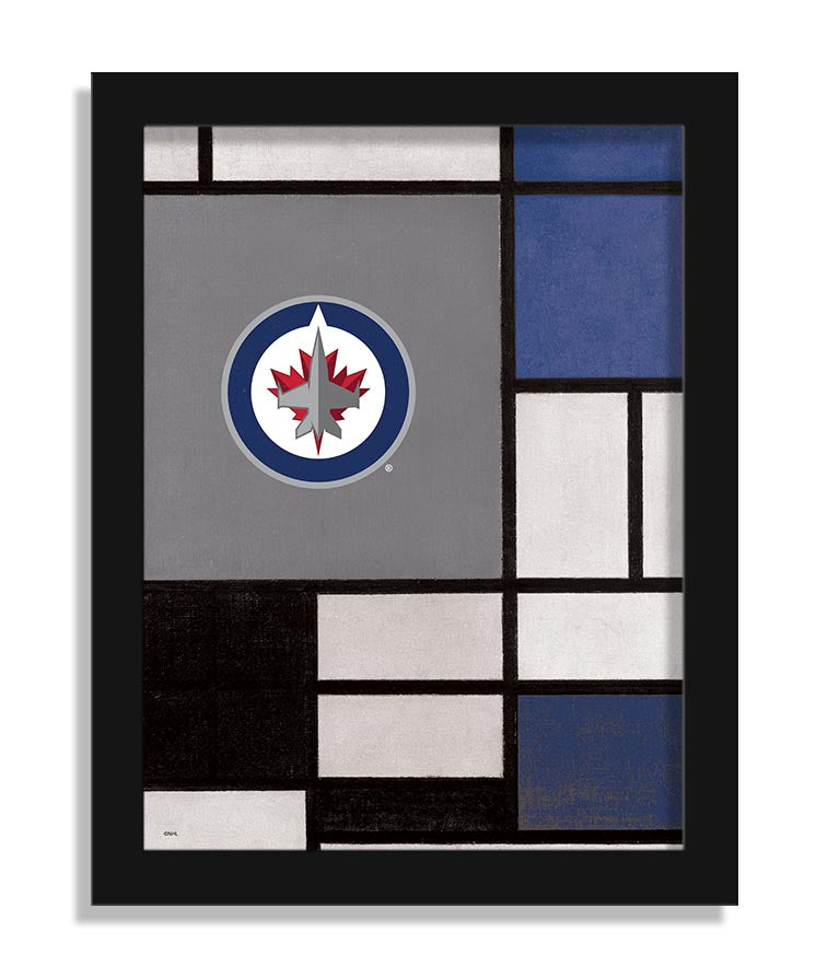 Wholesale NHL / H2212-Team Composition Fine Art 12x16 / H2212-Winnipeg Jets