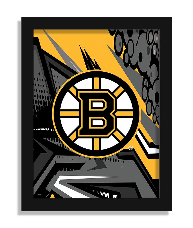 Wholesale NHL / H2214-Team Comic 12x16 / H2214-Boston Bruins