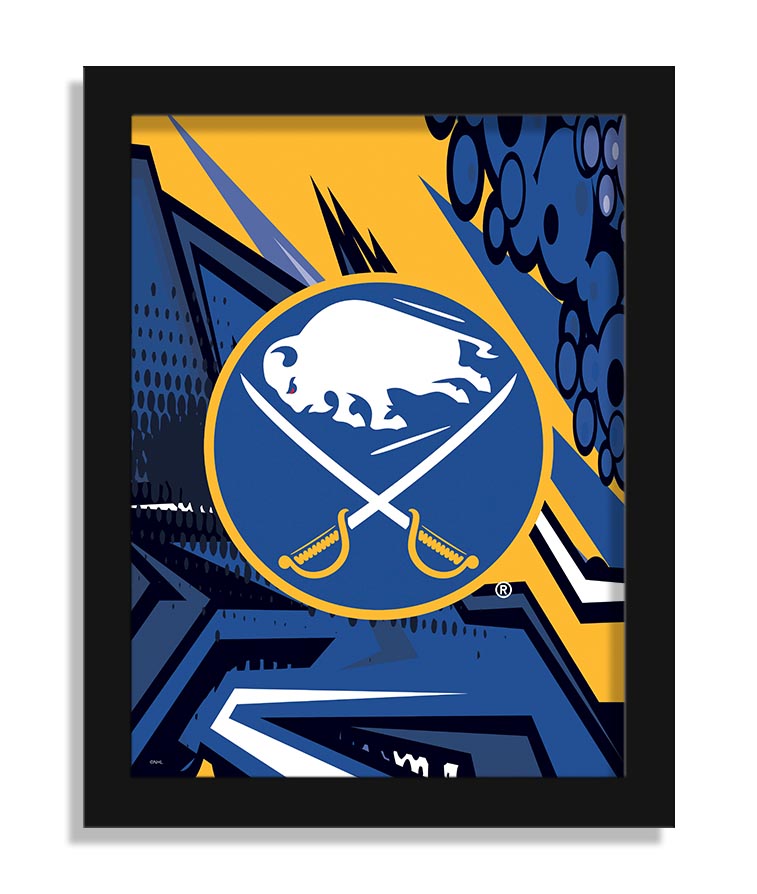 Wholesale NHL / H2214-Team Comic 12x16 / H2214-Buffalo Sabres