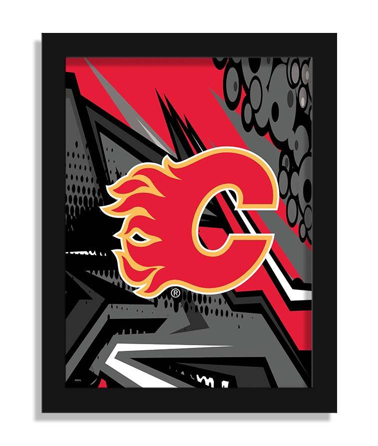 Wholesale NHL / H2214-Team Comic 12x16 / H2214-Calgary Flames