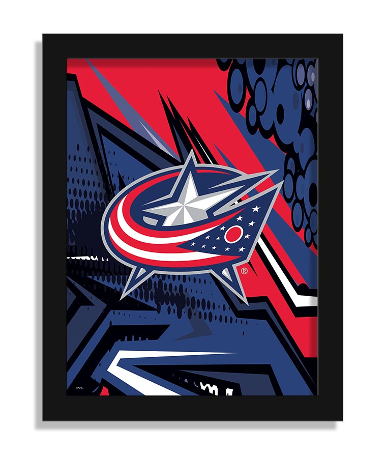 Wholesale NHL / H2214-Team Comic 12x16 / H2214-Columbus Blue Jackets