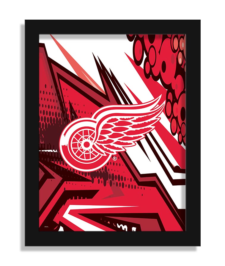 Wholesale NHL / H2214-Team Comic 12x16 / H2214-Detroit Red Wings