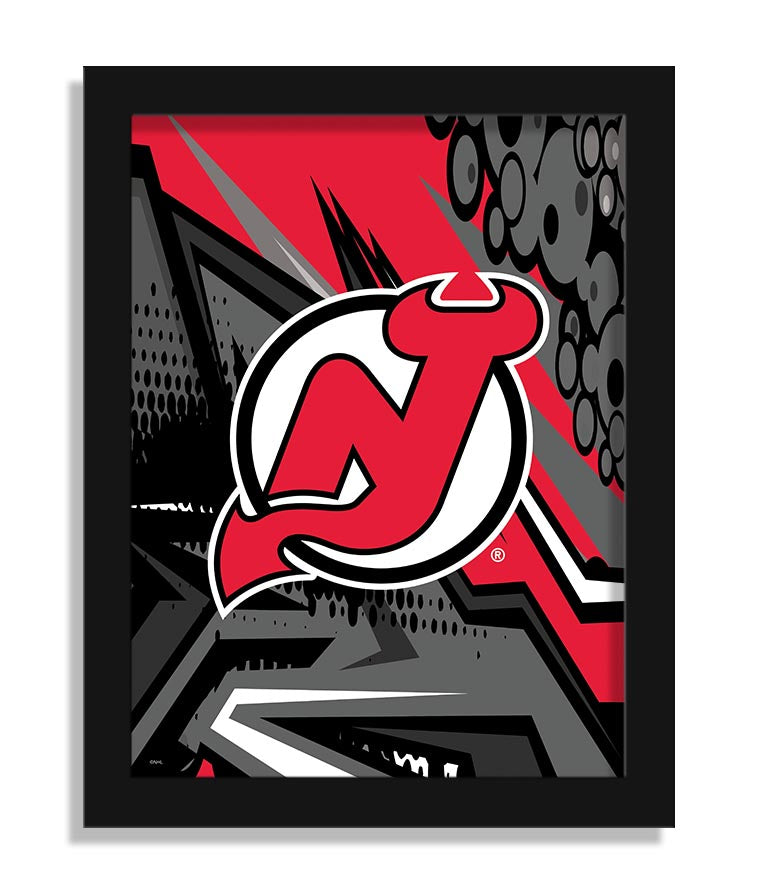 Wholesale NHL / H2214-Team Comic 12x16 / H2214-New Jersey Devils