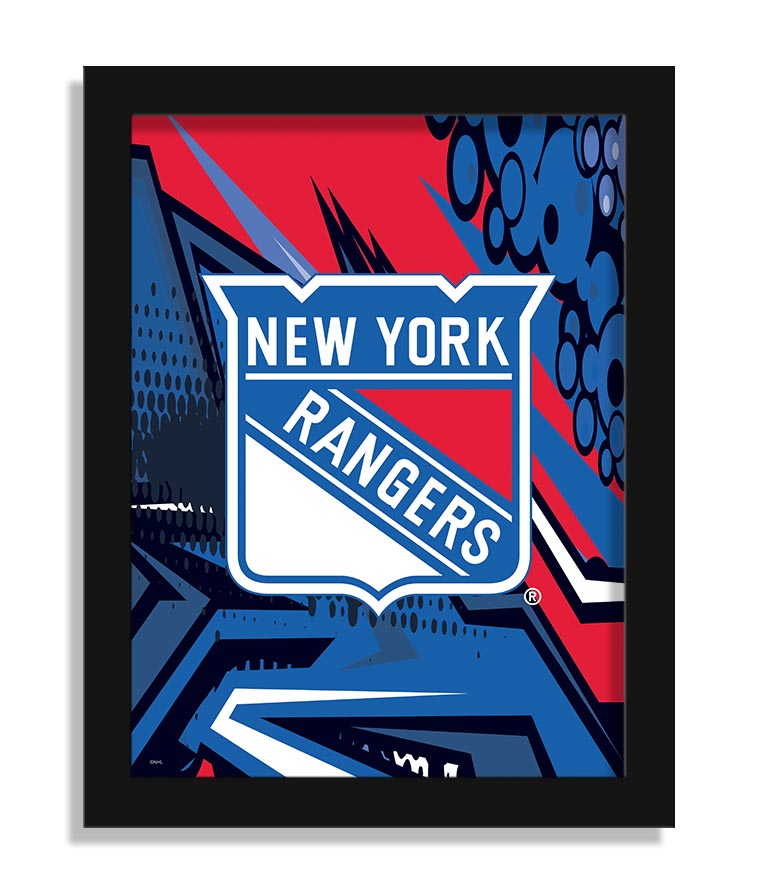 Wholesale NHL / H2214-Team Comic 12x16 / H2214-New York Rangers