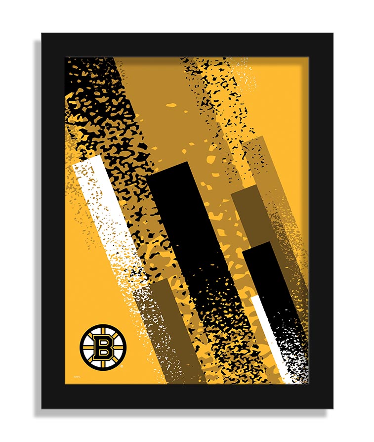 Wholesale NHL / H2215-Team Color Art 12x16 / H2215-Boston Bruins