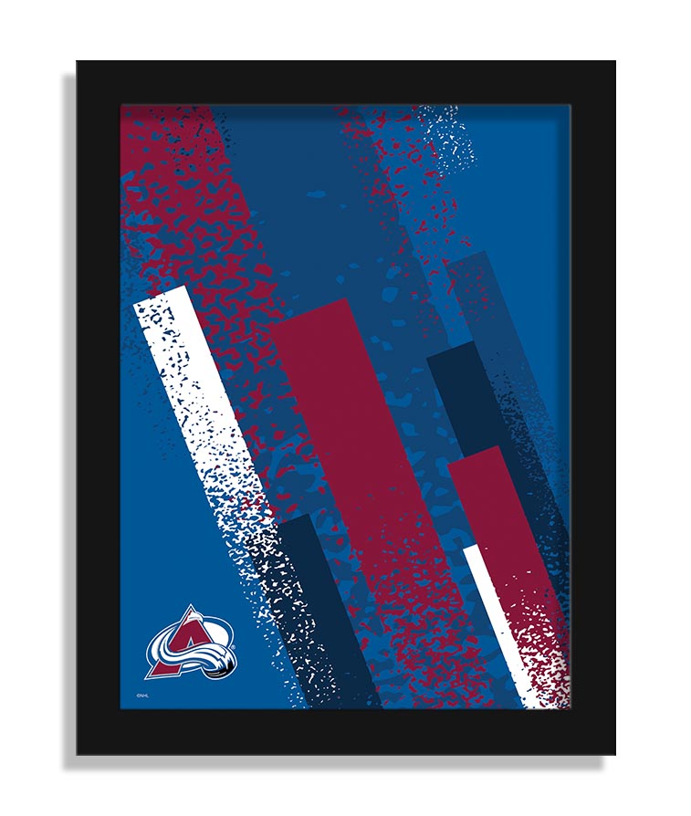 Wholesale NHL / H2215-Team Color Art 12x16 / H2215-Colorado Avalanche