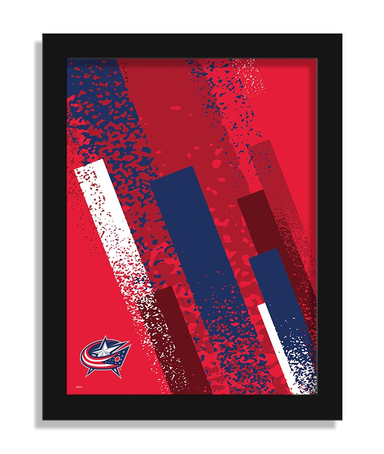 Wholesale NHL / H2215-Team Color Art 12x16 / H2215-Columbus Blue Jackets