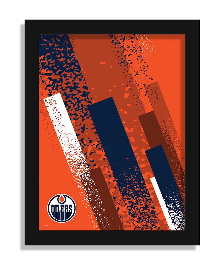 Wholesale NHL / H2215-Team Color Art 12x16 / H2215-Edmonton Oilers