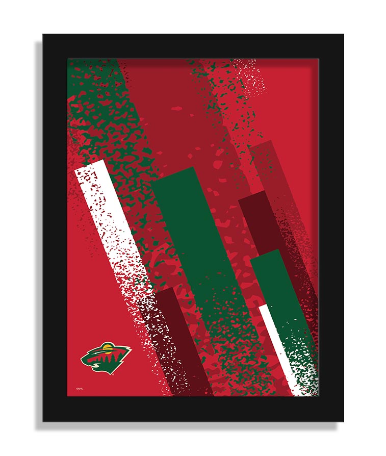 Wholesale NHL / H2215-Team Color Art 12x16 / H2215-Minnesota Wild