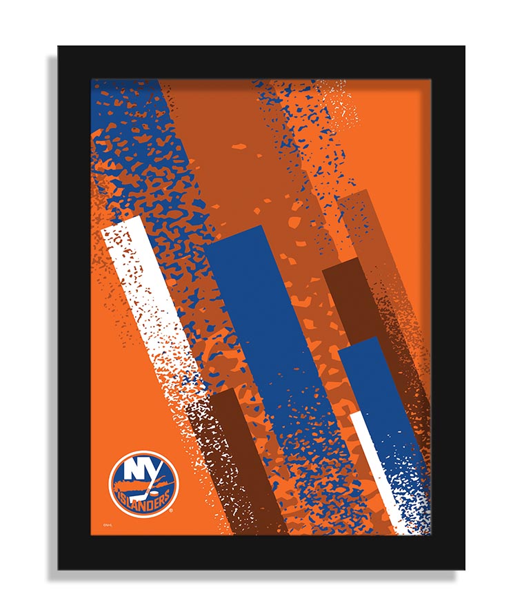 Wholesale NHL / H2215-Team Color Art 12x16 / H2215-New York Islanders